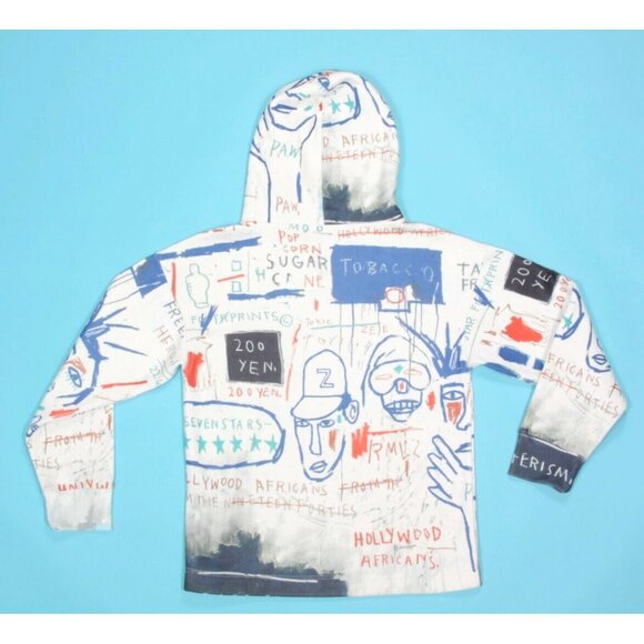 Jean-Michel Basquiat ROME PAYS OFF Hollywood Africans Sweatshirt Hoodie sz M 418 - Picture 4 of 4